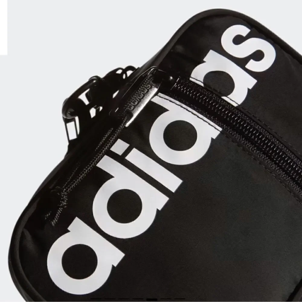adidas CORE Black White Nylon Festival Unisex Crossbody Bag